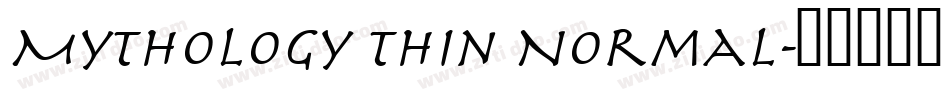 Mythology Thin Normal字体转换